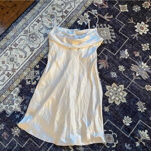 Hello Molly Champagne Satin Dress